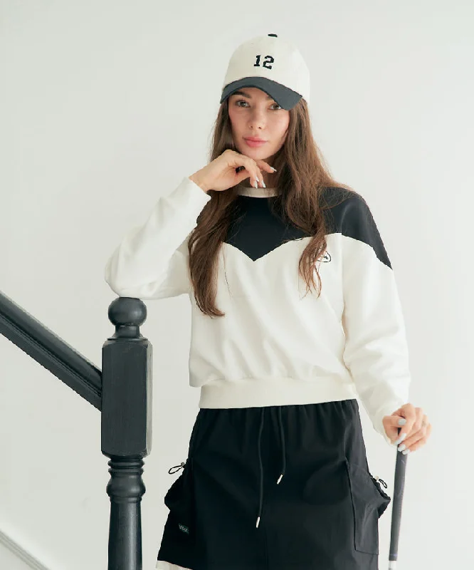 BENECIA 12 Sweet Sweatshirt - Ivory /Black