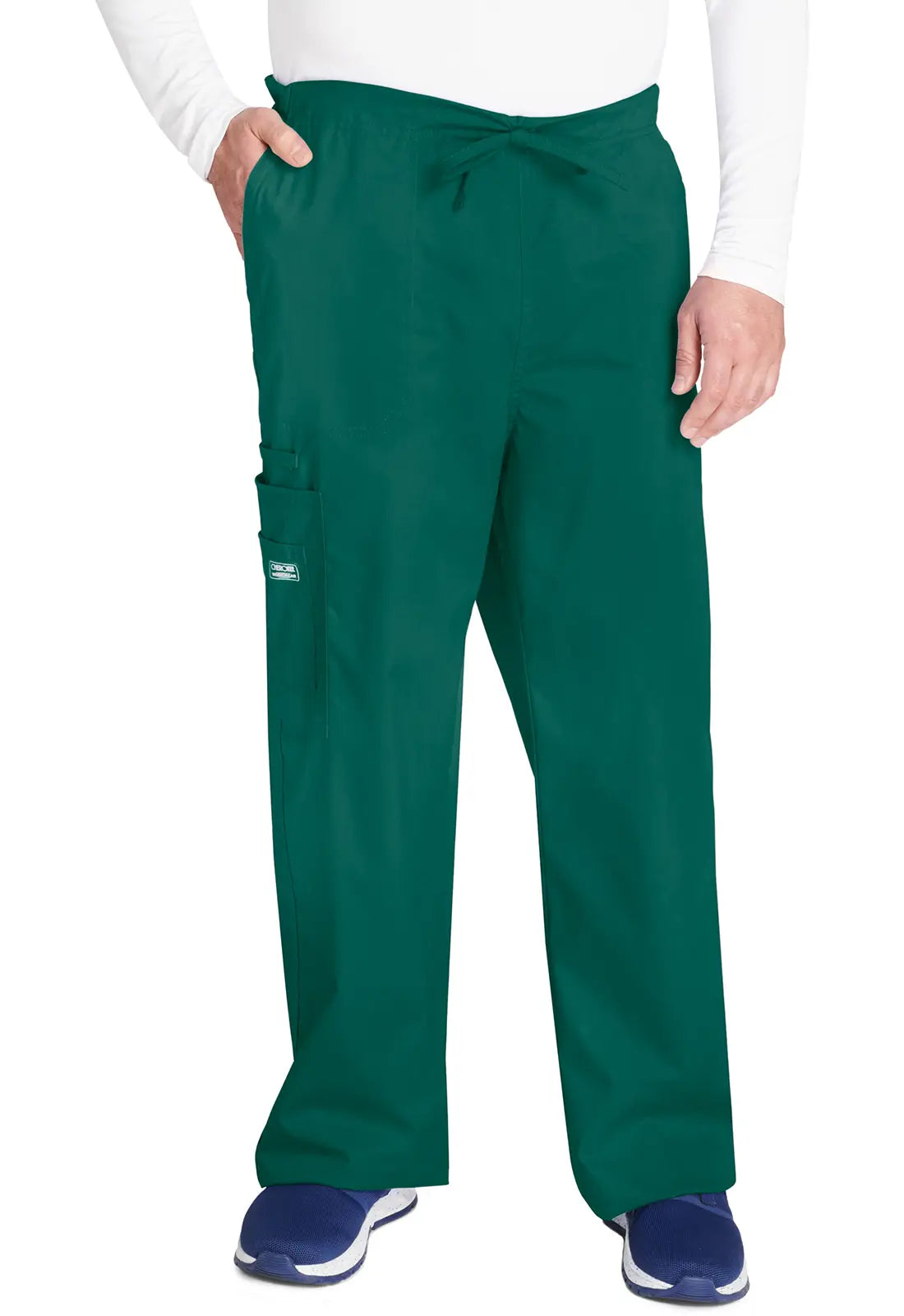 Cherokee Unisex 5-Pocket Drawstring Cargo Pant - Hunter Green