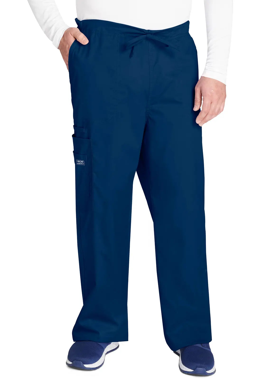 Cherokee Unisex 5-Pocket Drawstring Cargo Pant - Navy