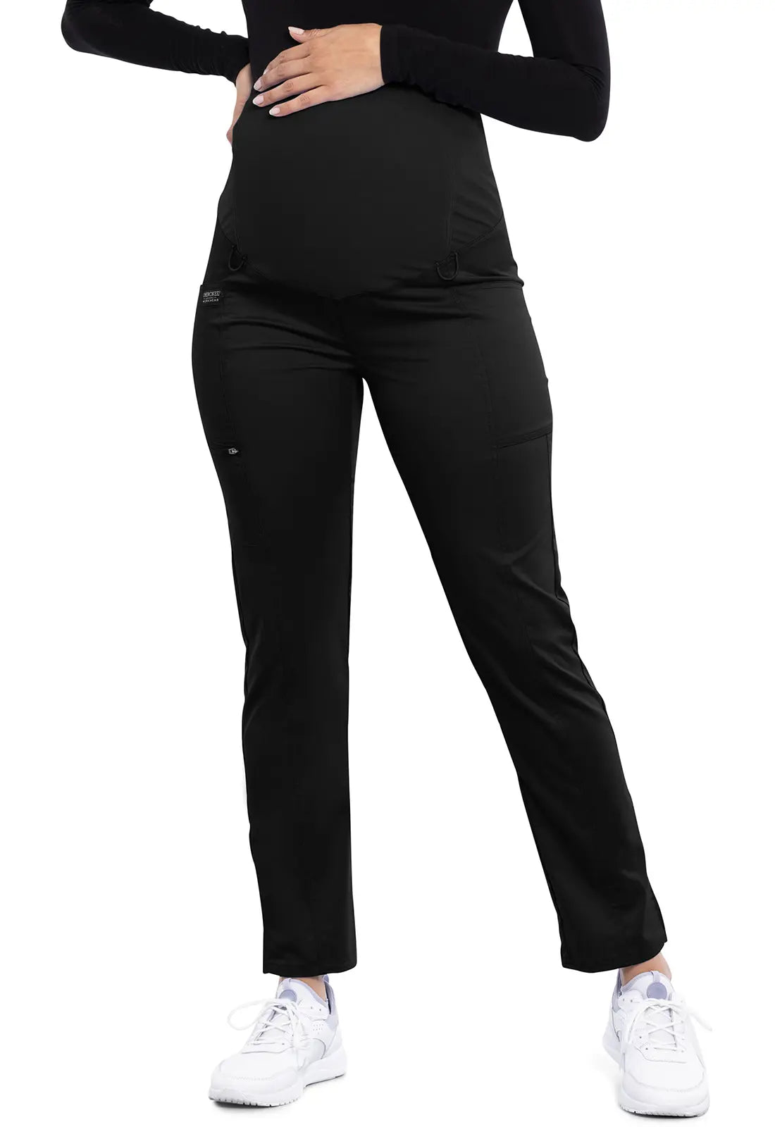 Cherokee Maternity Straight Leg Pant - Black