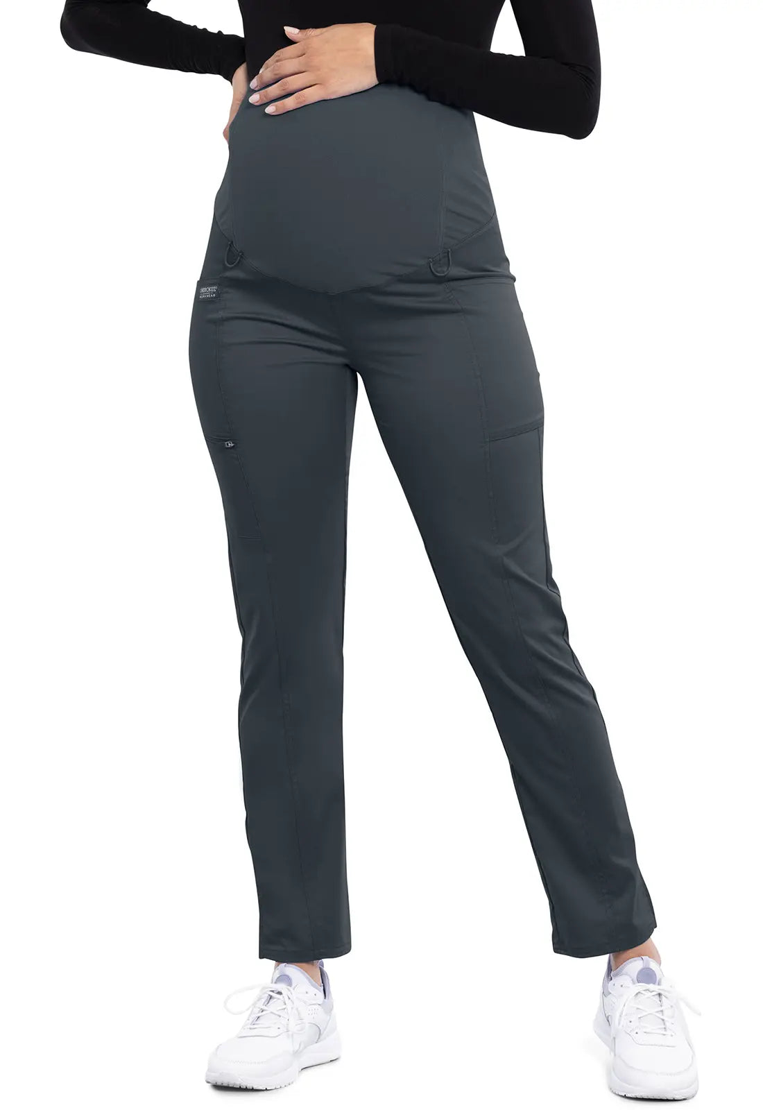 Cherokee Maternity Straight Leg Pant - Pewter