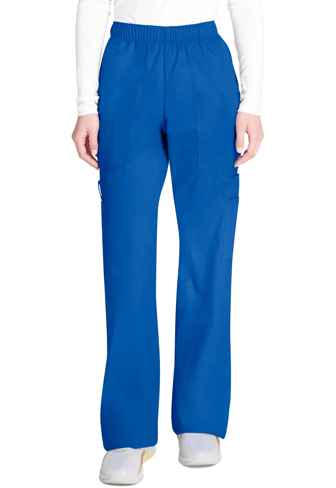 Cherokee Women's Mid Rise Pull-On Cargo Pant - Royal Blue