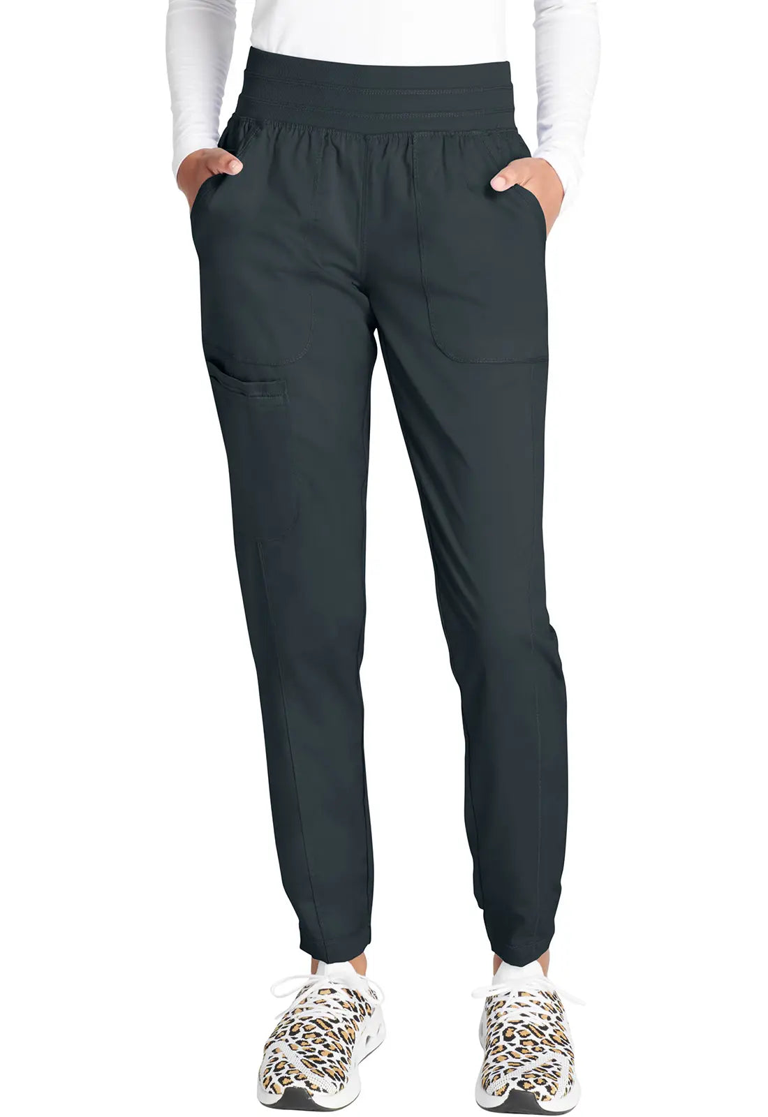 Cherokee Women's Natural Rise Jogger - Pewter