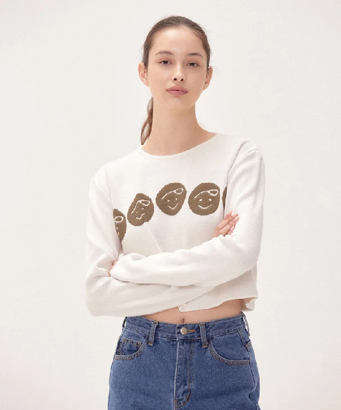 PIV'VEE Friends Pullover - Cloud White