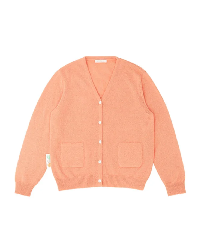 PIV'VEE Mohair Cardigan - Sunset Orange