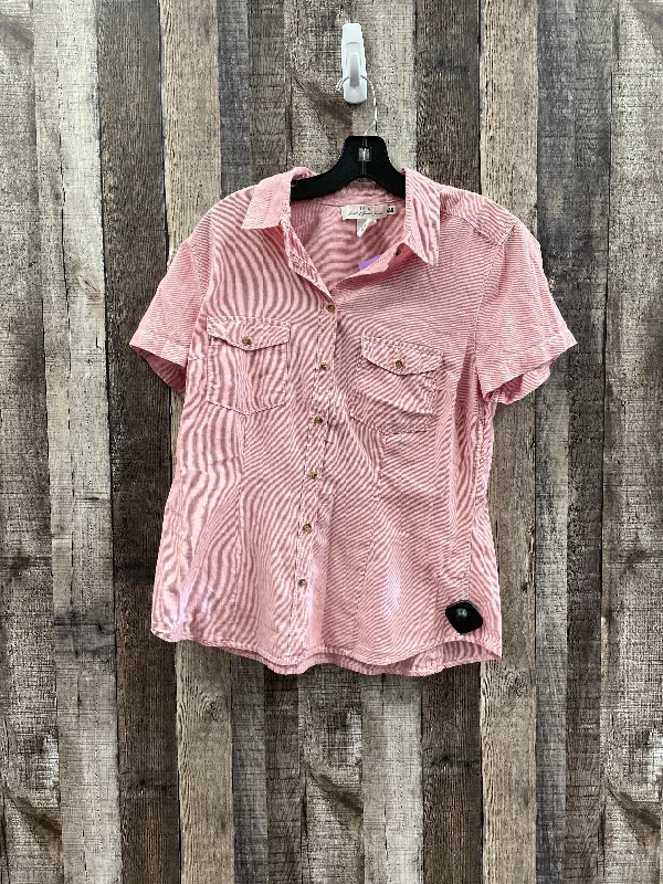 Red Top Short Sleeve Logg, Size L