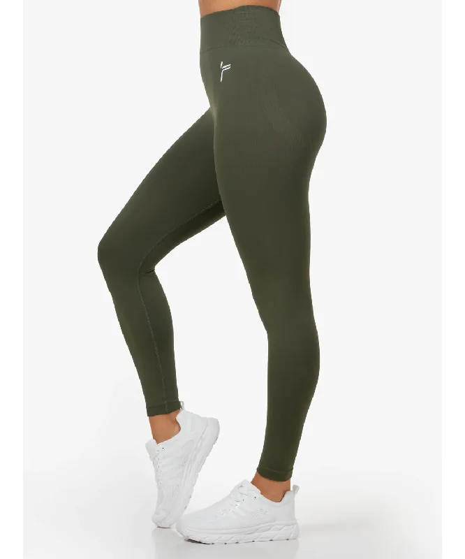 Famme Lunge Seamless Leggings Green