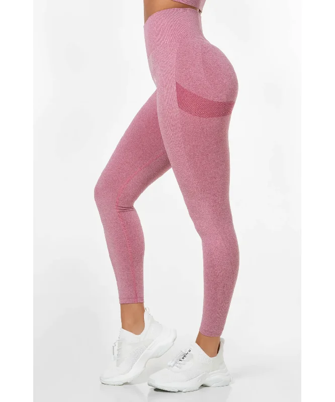 Famme Peach Scrunch Seamless Leggings Pink