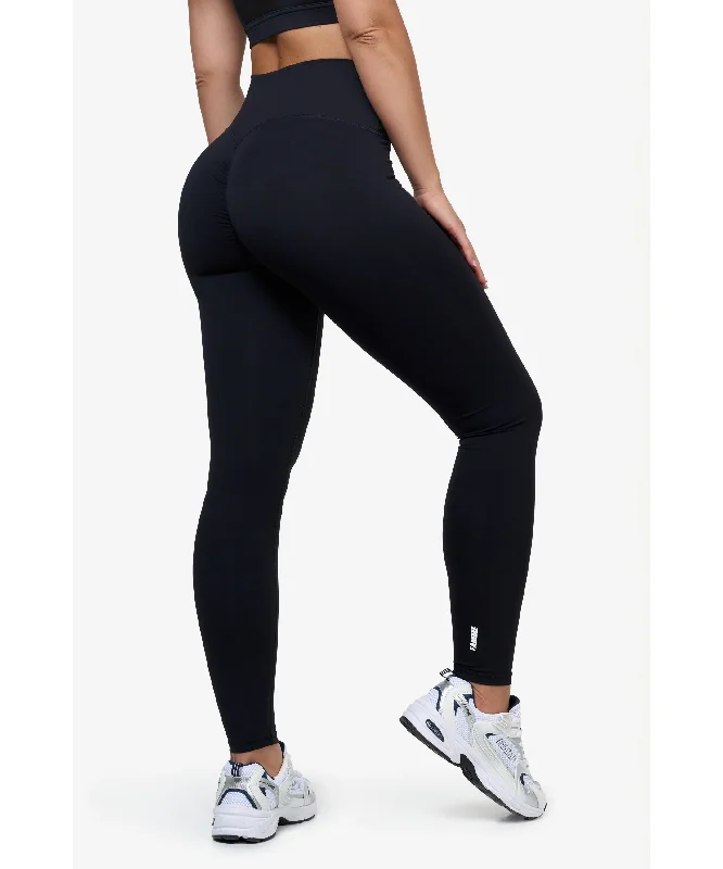 Famme Scrunch Bum High Waisted Leggings Black