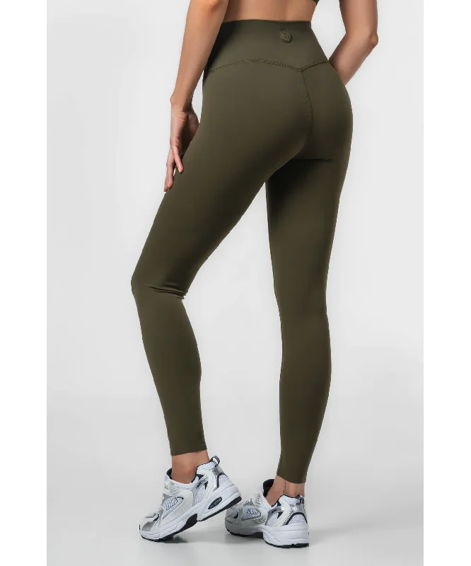 Famme Softy High Waisted Leggings Dark Green