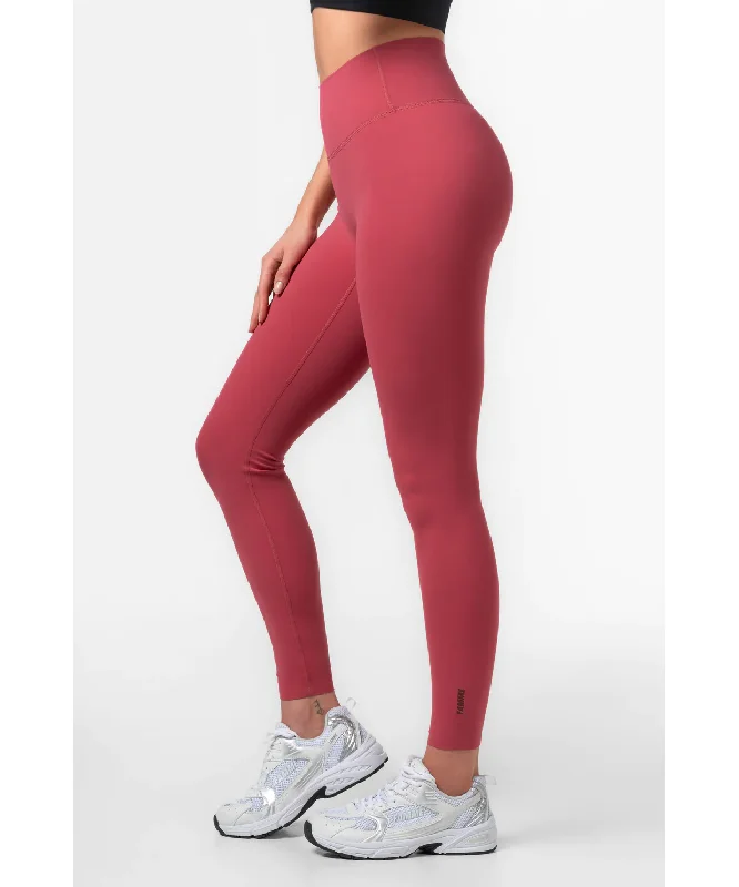 Famme Softy High Waisted Leggings Light Red