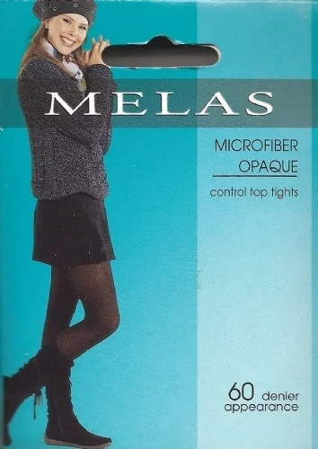 Melas Microfiber Opaque Control 60 Denier Tights - Dark Chocolate Brown AT-636