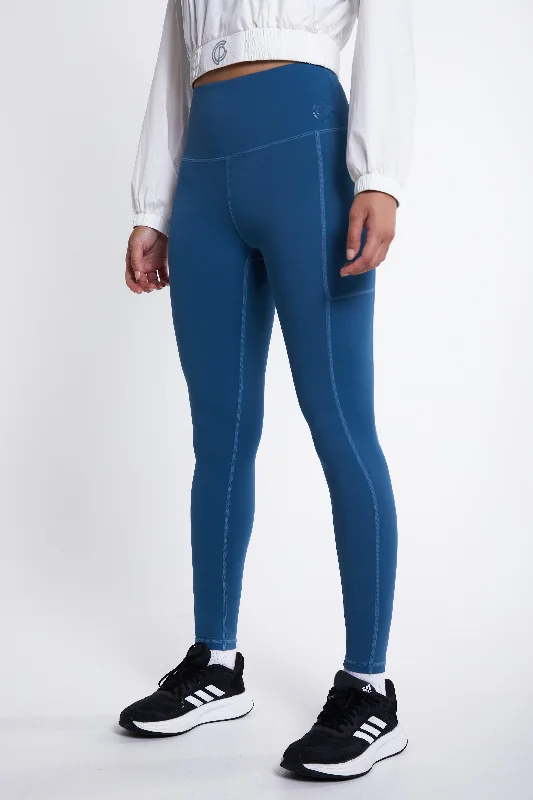 Power Training Legging- Ocean Blue