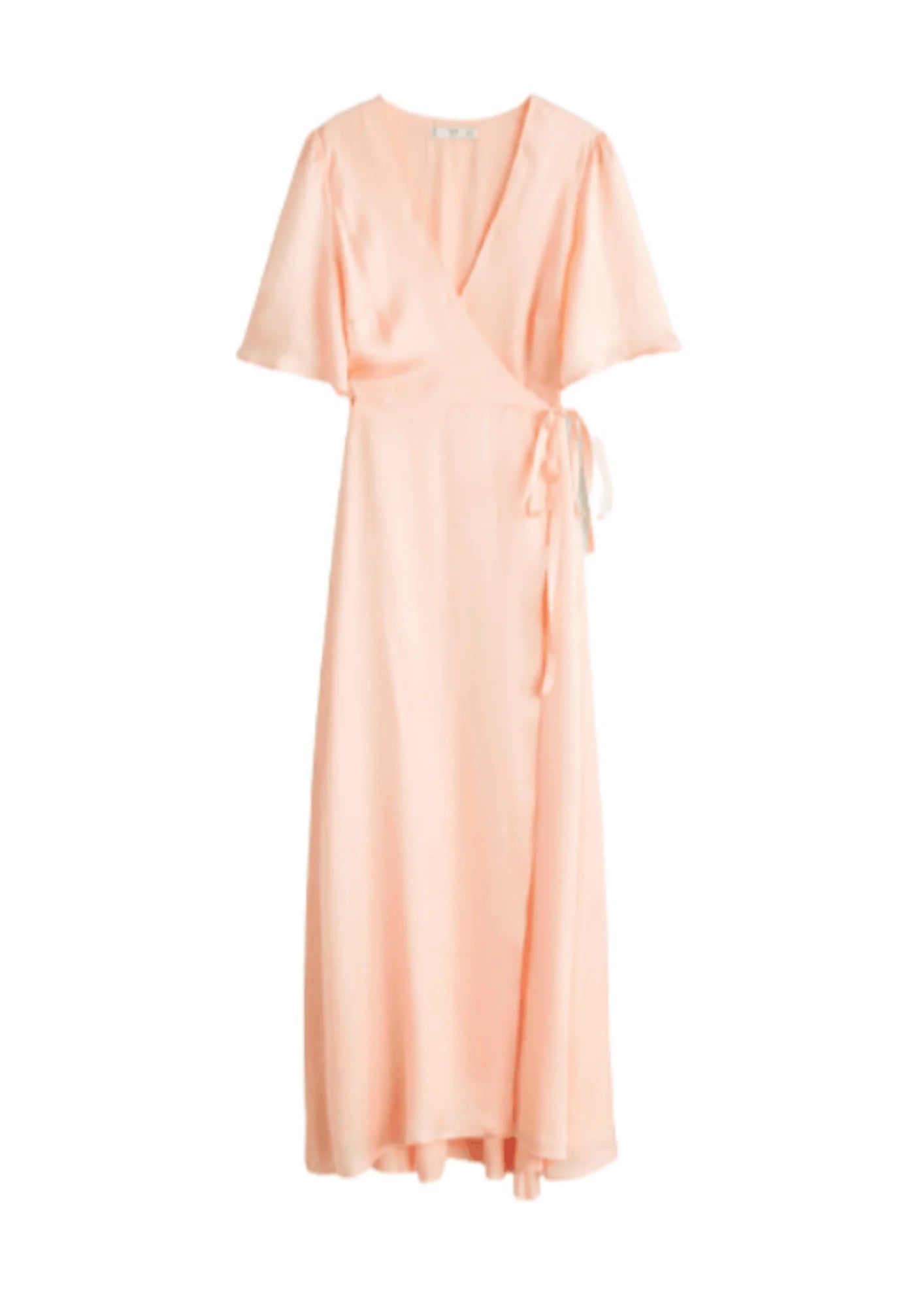 CORAL SATIN LONG DRESS