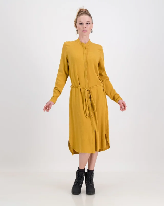 imogen dress - mustard