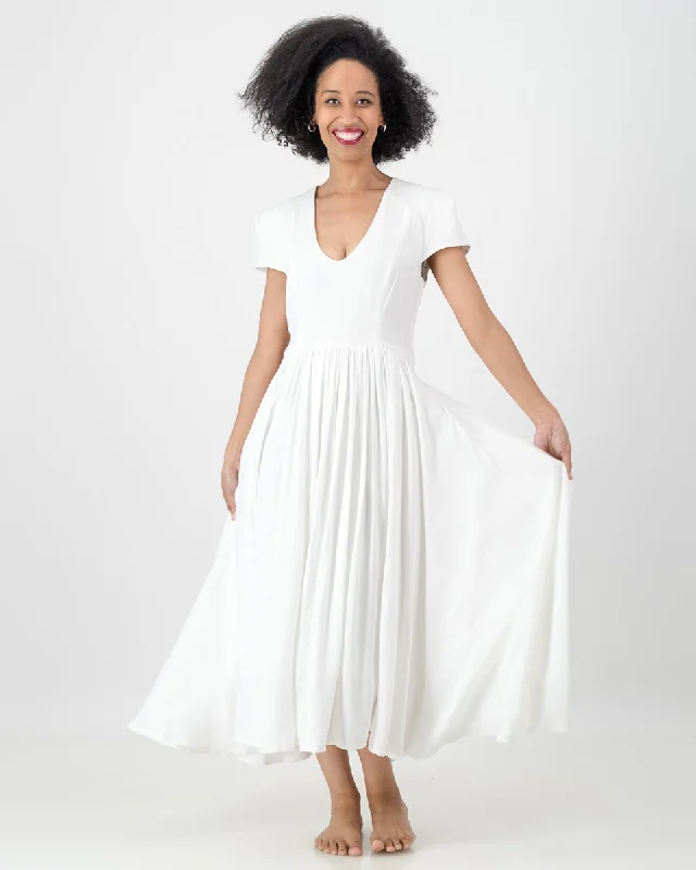 lindi dress- white