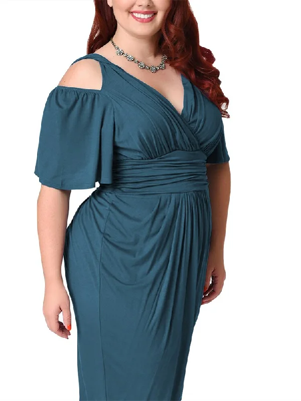 Plus Size Tight Hip Strapless Dress